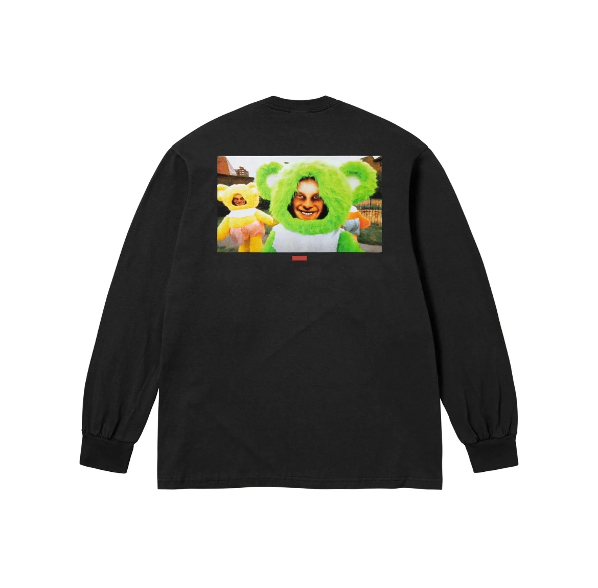 thumbnail for SS25 Aphex Twin Donkey Rhubarb L S Tee Back English logo Round Neck Long Sleeve T