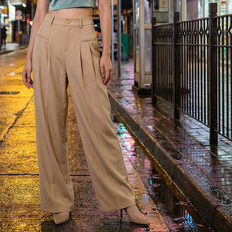 2026高腰显瘦通勤神裤女垂感窄版直筒裤休闲西装裤宽松阔腿裤长裤,女装/女士精品,休闲裤,淘宝优惠券,粉丝福利购,淘宝优惠卷