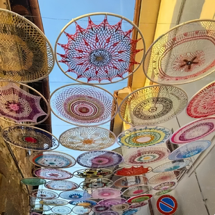 商业景区景点户外手工针织梦幻天幕网红艺术天幕网红打卡空中装 饰