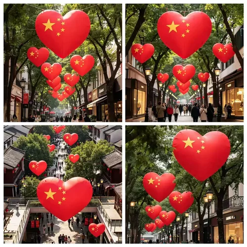 国庆红灯笼气模商业街引流打卡