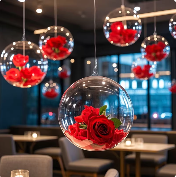 玫瑰花波波球吊饰商场珠宝店情人节气球布置场景开业门店氛围装饰,节庆用品/礼品,装扮布置套餐,淘宝优惠券,粉丝福利购,淘宝优惠卷