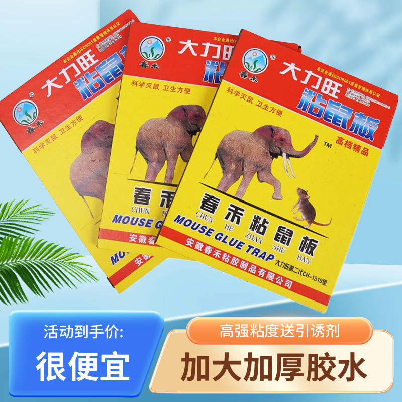 强力粘鼠板捉老鼠捕鼠神器超强老鼠贴灭鼠笼捕鼠夹神器家用粘鼠贴