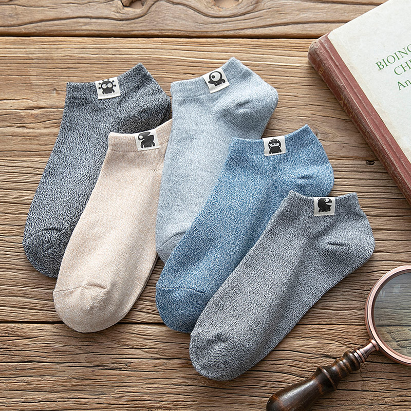 袜子男短袜布标短筒男袜