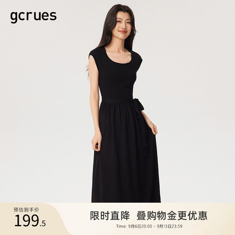 gcrues短袖大圆领连衣裙图片