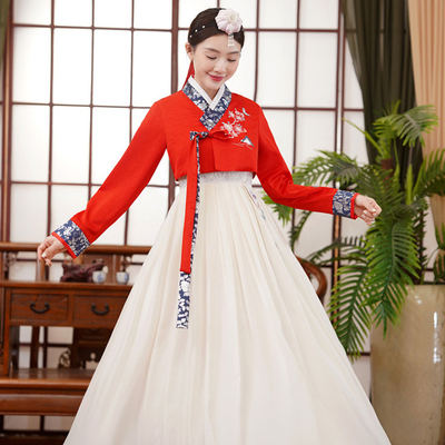 朝鲜族舞蹈演出服女韩服