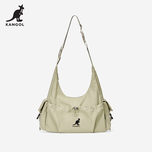 斜挎大容量通勤包時尚 KANGOL官方hobo托特包新款 百搭單肩腋下女包