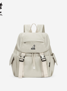 KANGOL双肩包女新款大容量旅游轻便背包防泼水时尚百搭潮牌书包