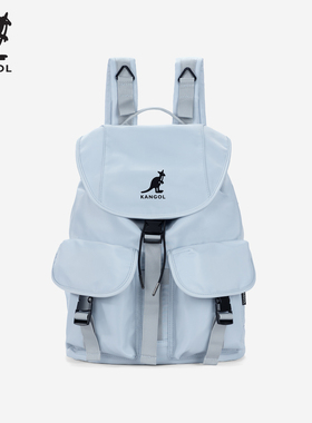 KANGOL时尚抽绳双肩包女大学生设计感旅游轻便大容量运动男生背包
