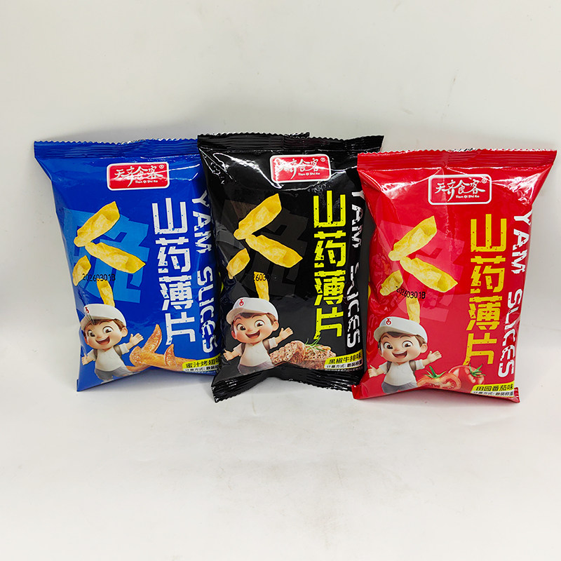 天齐食客山药薄片田园番茄味蜜汁烤翅味黑椒牛排味