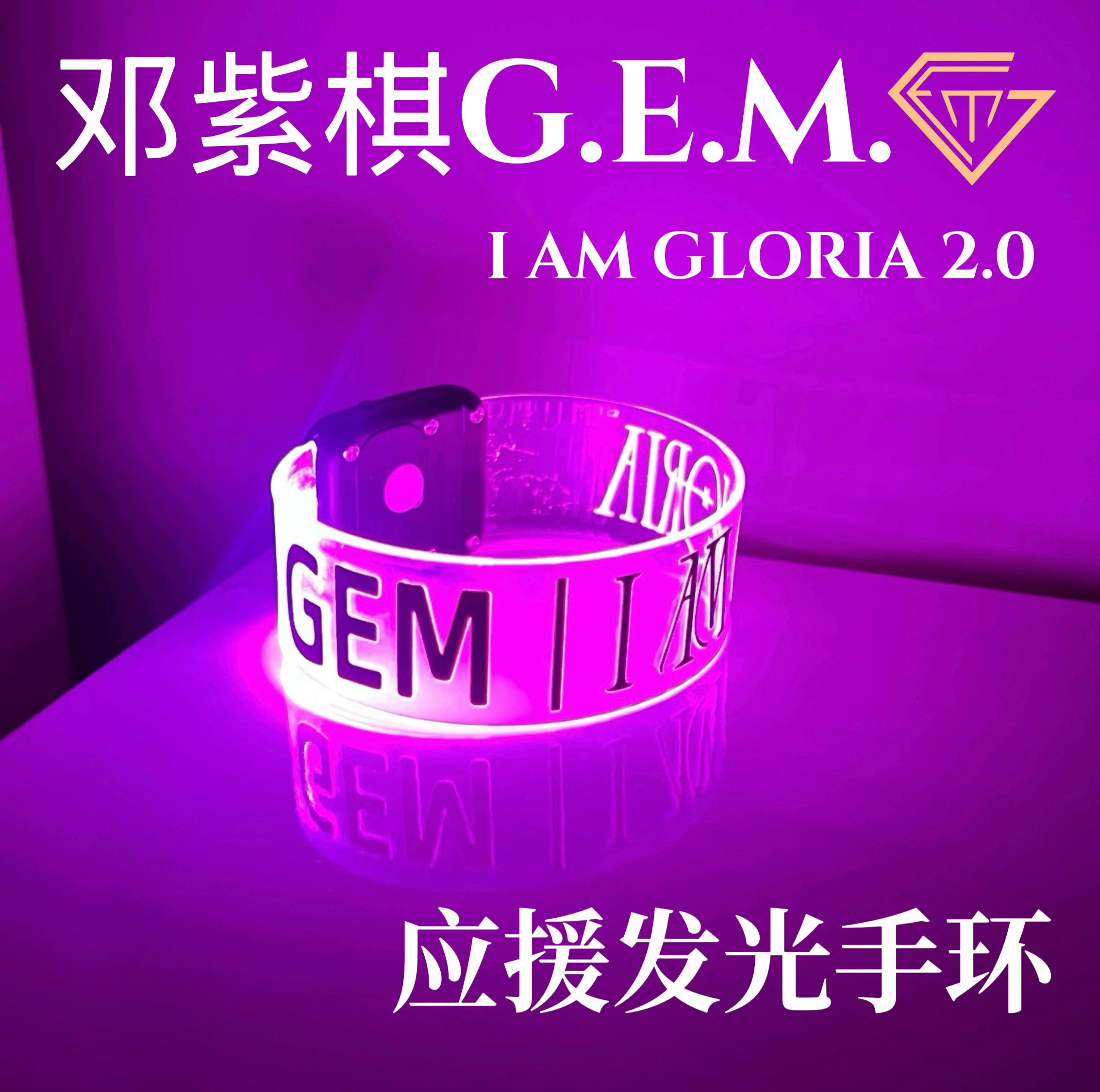 2025邓紫棋应援发光手环I AM GLORIA演唱会2.0粉丝助威发光道具