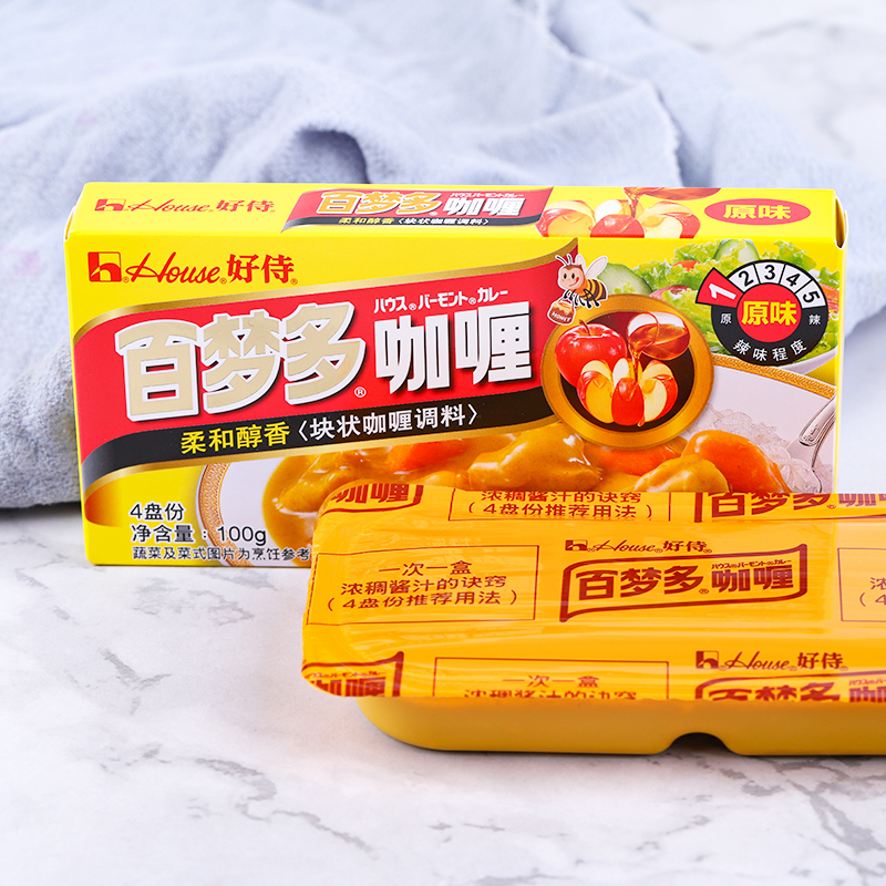 好侍百梦多咖喱块100g原味咖喱饭调料即食日式咖喱