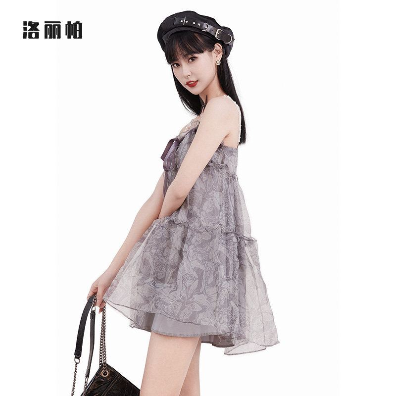 洛丽帕欧根纱吊带裙