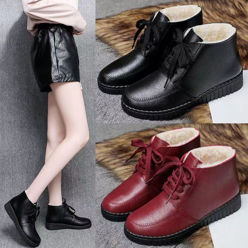 棉鞋女冬季加绒加厚保暖棉靴