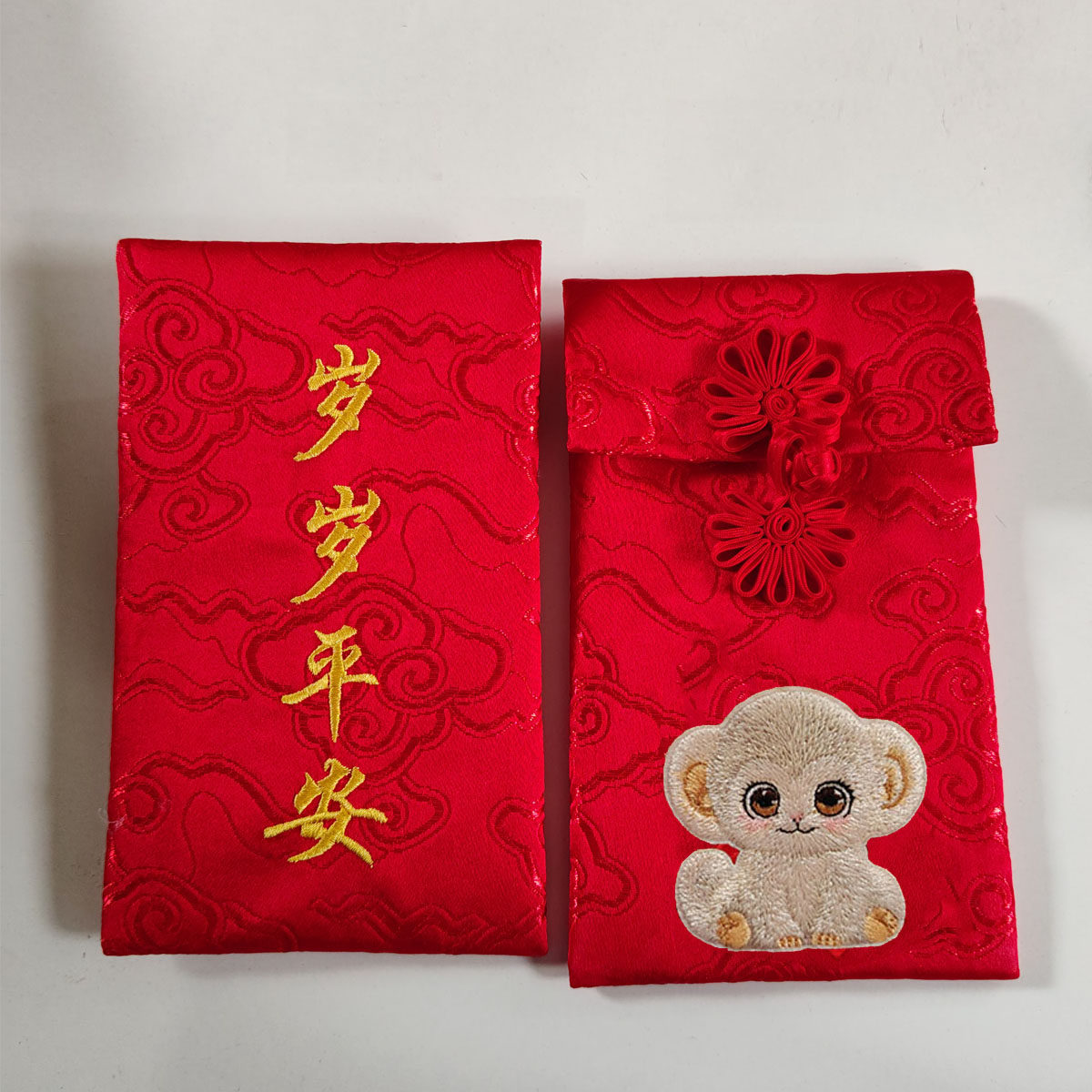 猴年生肖宝宝生日红包春节过年压岁包创意布艺红包儿童万元利是封