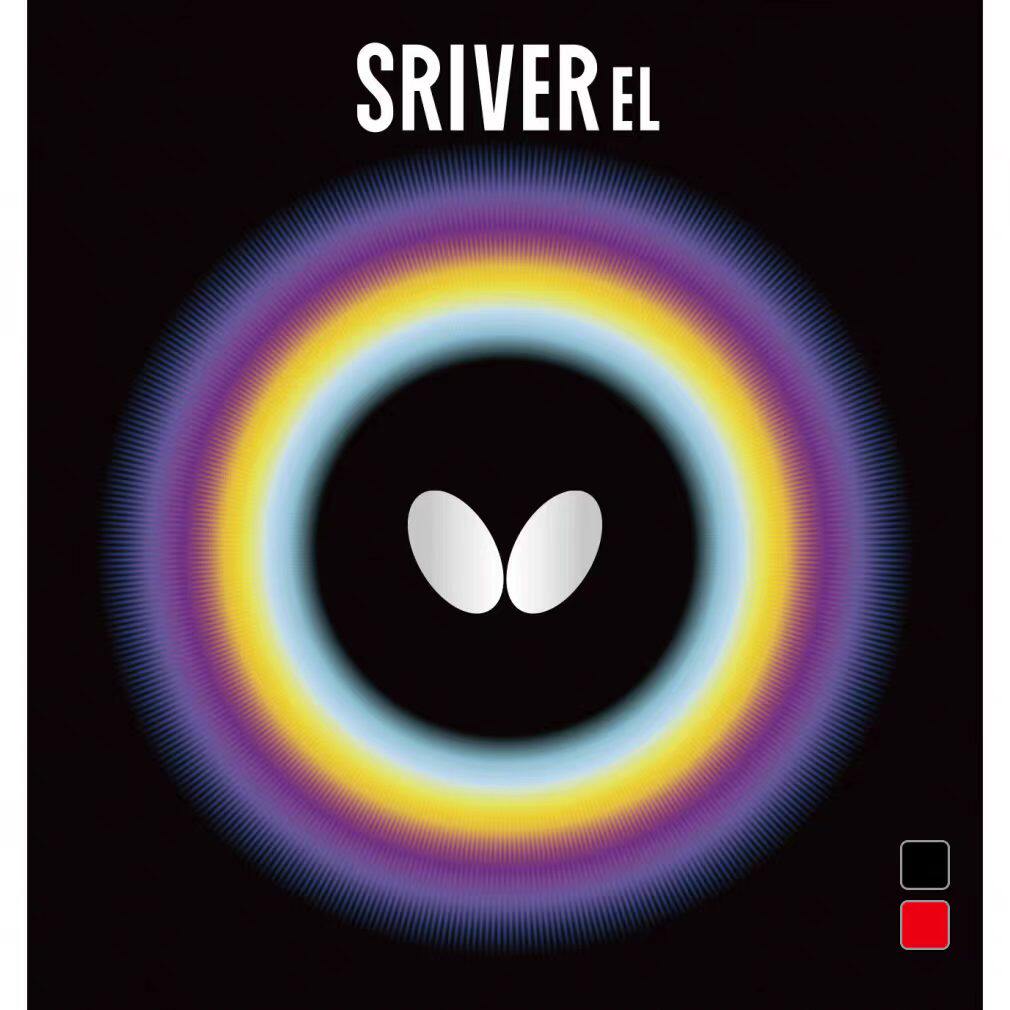 蝴蝶 SRIVER EL 高弹力张力内能 弧圈快攻 反胶胶皮套胶 单桧可用