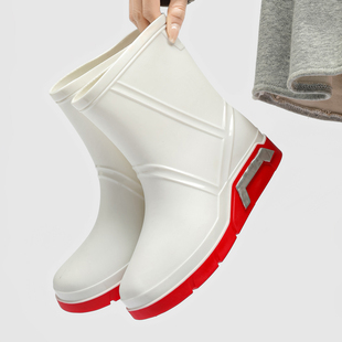 防滑耐磨水鞋 2026新款 男士 情侣雨靴厨房工作胶鞋 雨鞋 劳保鞋 女款