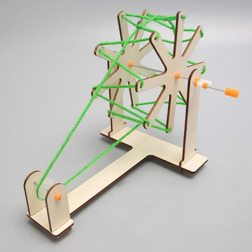 纺线机小学生幼儿园科技小制作手