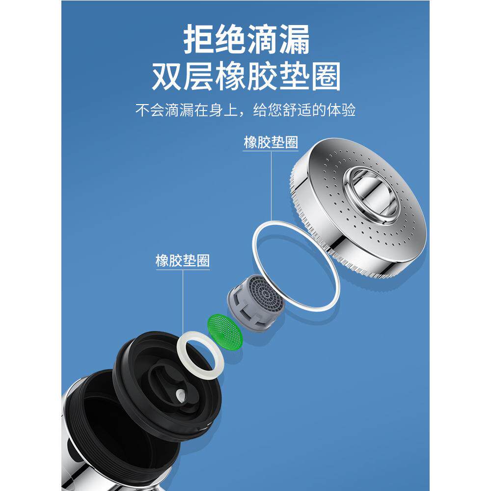 理发店洗头床小花洒美发廊增压花洒喷头超强过滤莲蓬头加压花晒头