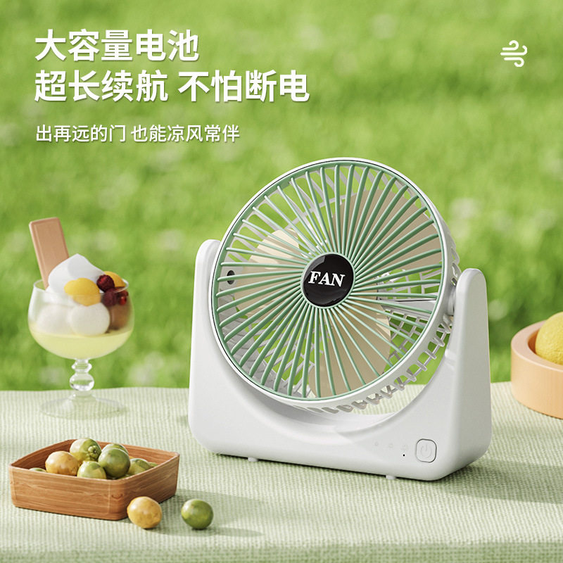 夏季跨境桌面小风扇户外便携U型迷你usb充电款电风扇