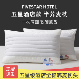 半岛五星级酒店枕头枕芯荞麦壳俩用枕头枕芯护颈椎一对装防打呼噜