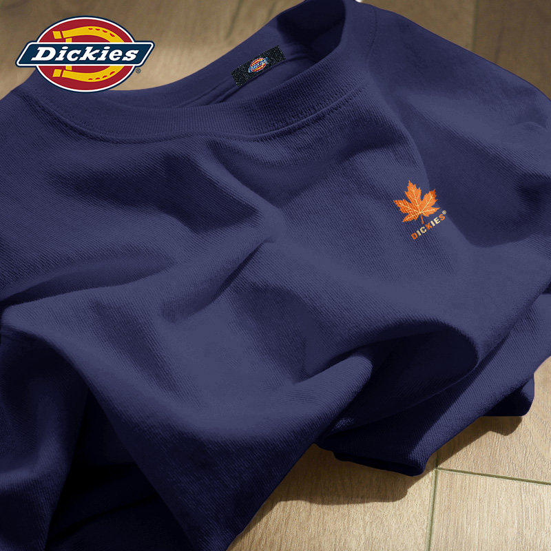 Dickies纯棉短袖T恤男款2026新款夏季圆领重磅大码休闲半袖男上衣