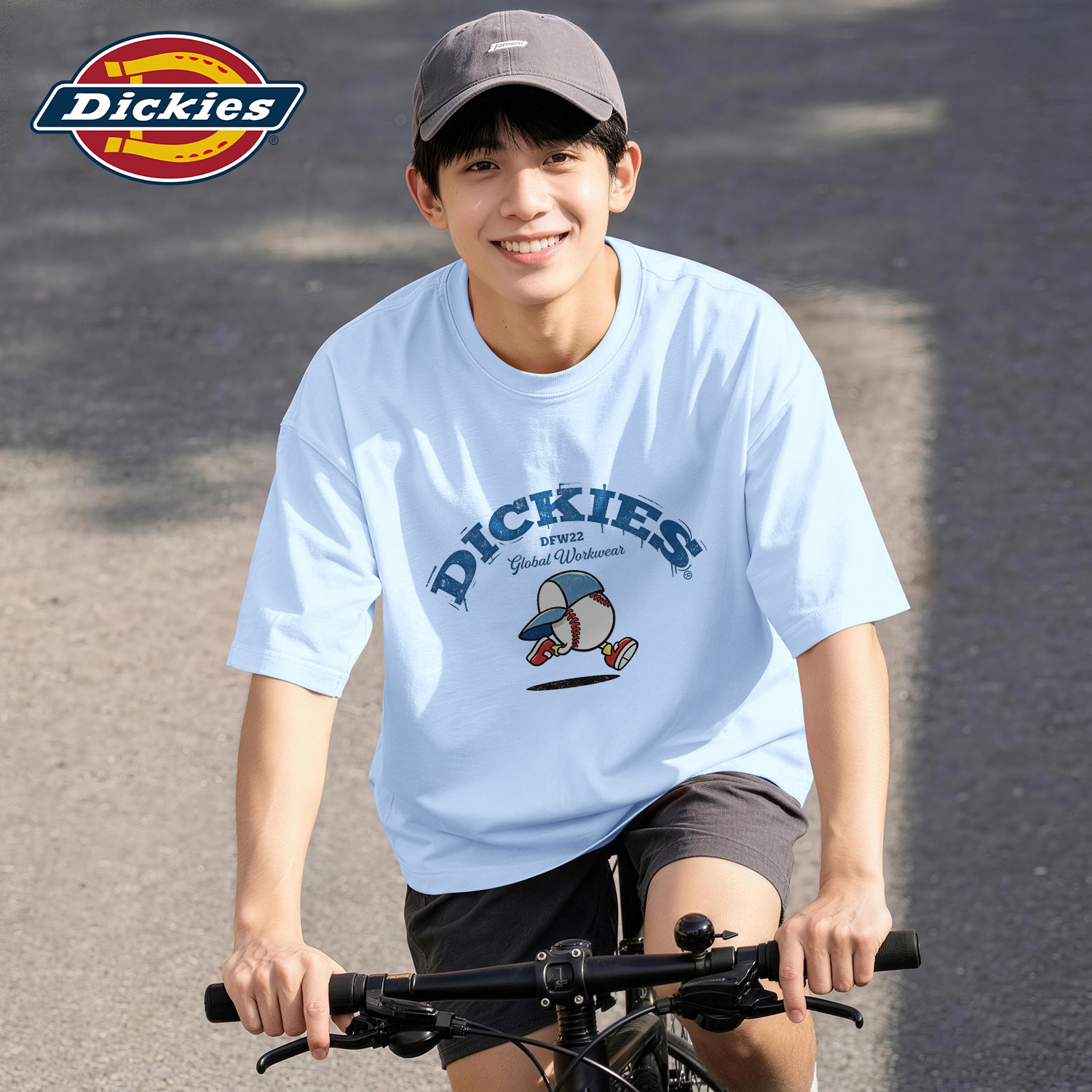 Dickies青少年纯棉短袖T恤男2026新款夏宽松潮牌美式休闲百搭上衣