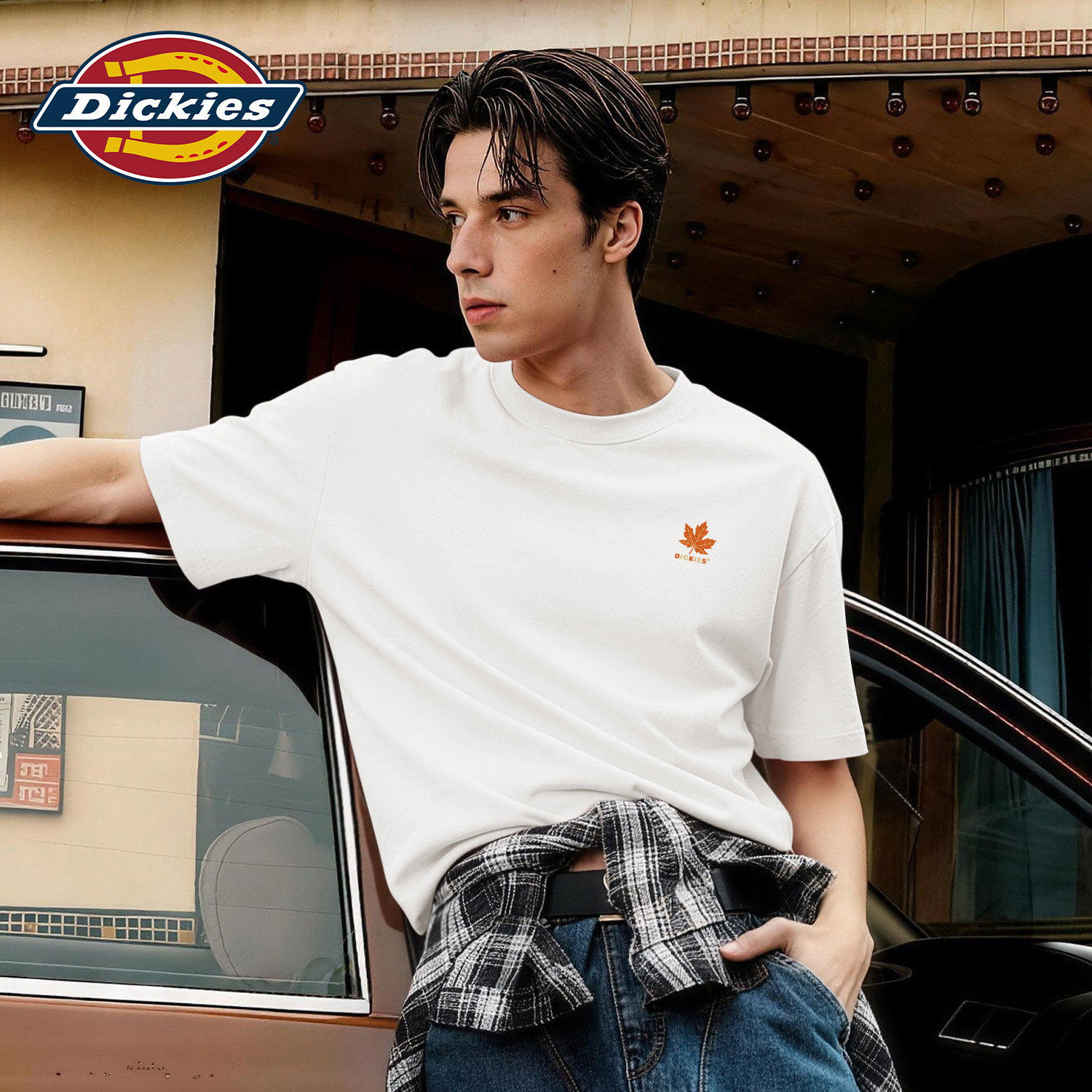 Dickies短袖T恤男款2026夏季新款重磅宽松大码青少年半袖上衣男生