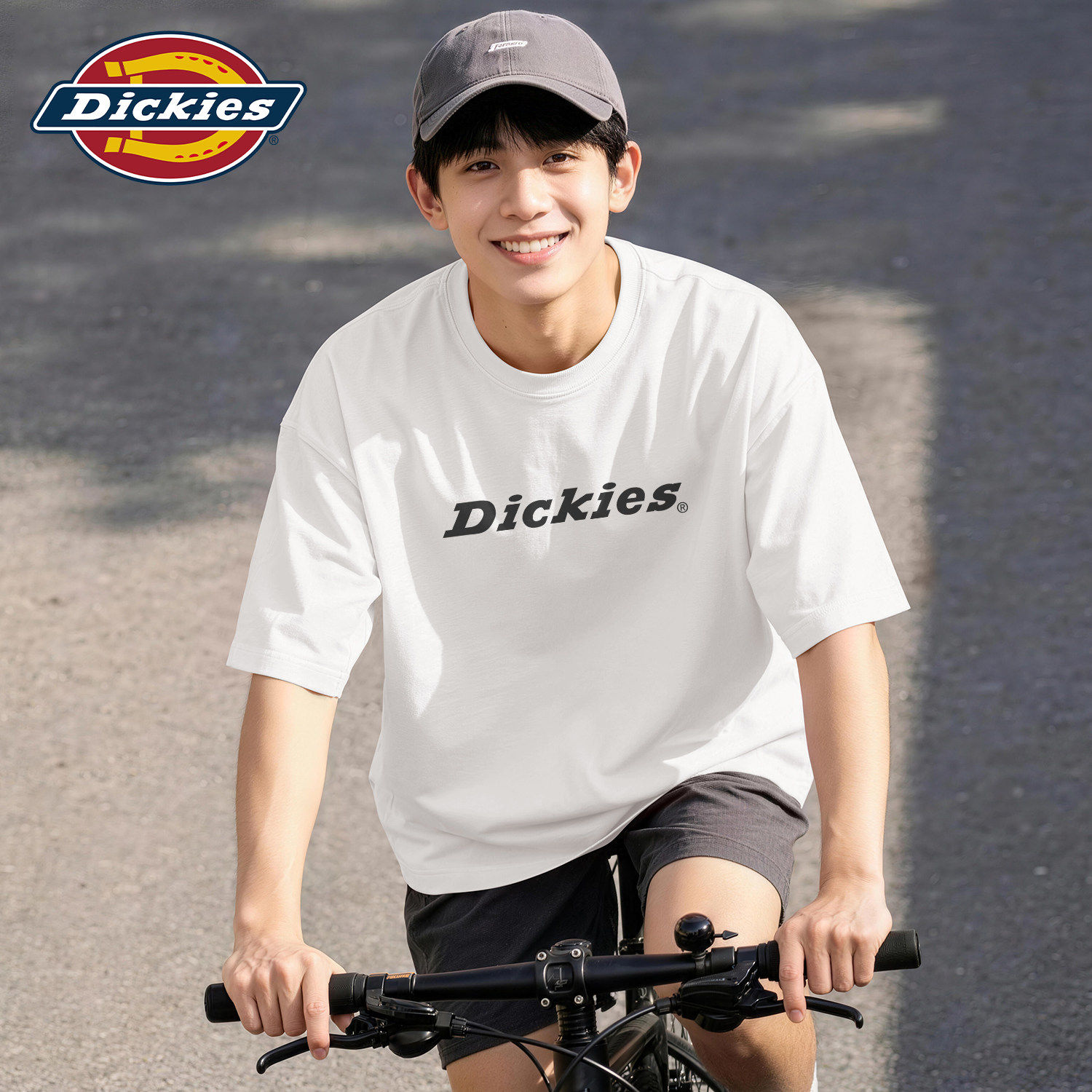 Dickies白色纯棉短袖T恤男款青少年2026新款美式重磅男士夏季半袖