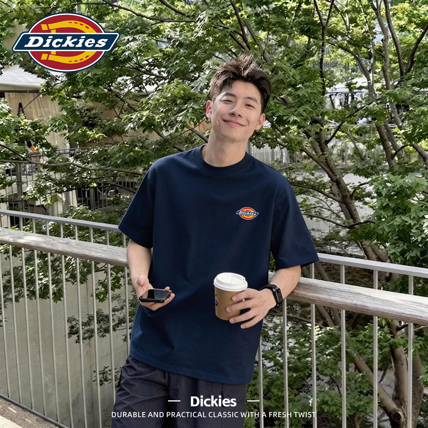 Dickies美式短袖T恤男款运动休闲上衣2026新款夏季宽松纯棉半袖男