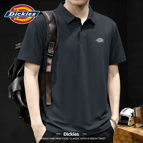 Dickies短袖polo衫男款夏季翻领上衣冰丝凉感速干青少年男生半袖t