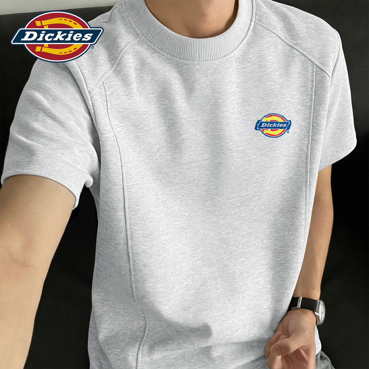Dickies青少年短袖T恤男款2026新款夏季正肩上衣美式重磅男装衣服