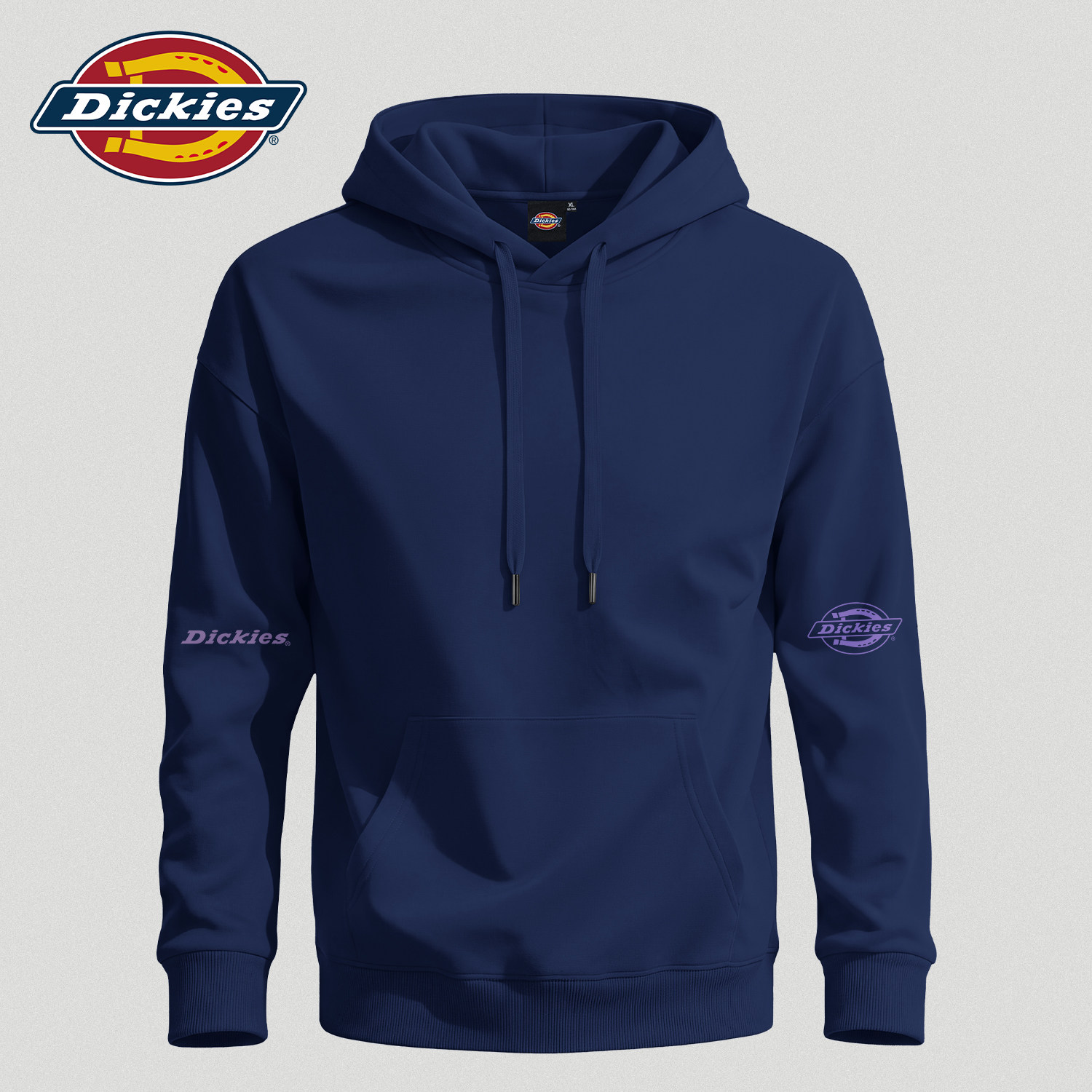 Dickies潮牌连帽卫衣外套男生秋季高级感藏青色宽松大码休闲上衣