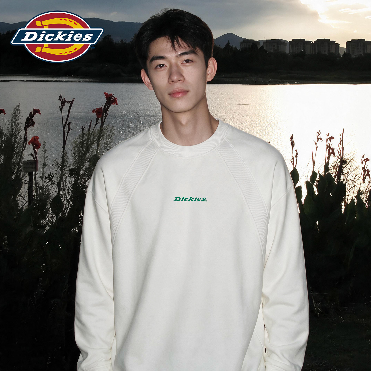 Dickies重磅解构长袖T恤男款秋季上衣服2026新款青少年学生衣服男