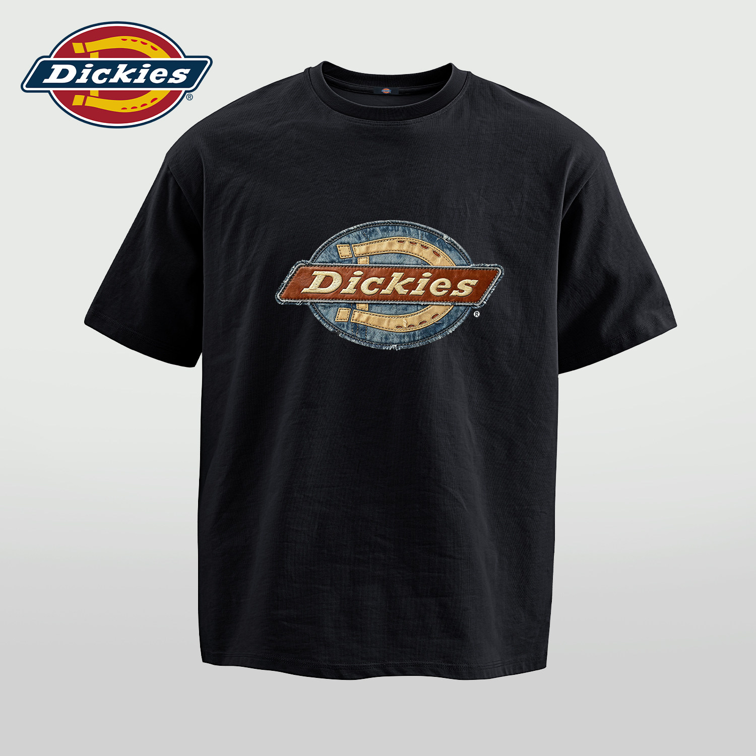 Dickies短袖T恤男款黑色美式潮牌宽松半袖衣服圆领透气纯棉上衣男