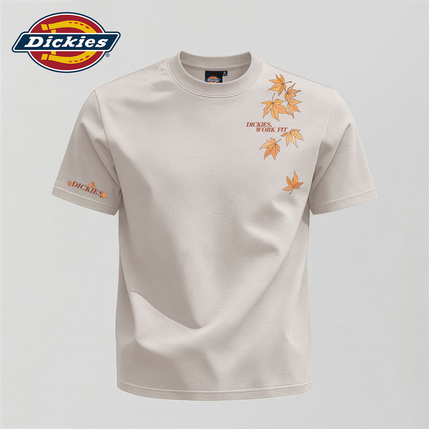 Dickies纯棉印花短袖男2026新款宽松透气圆领休闲上衣潮流百搭T恤