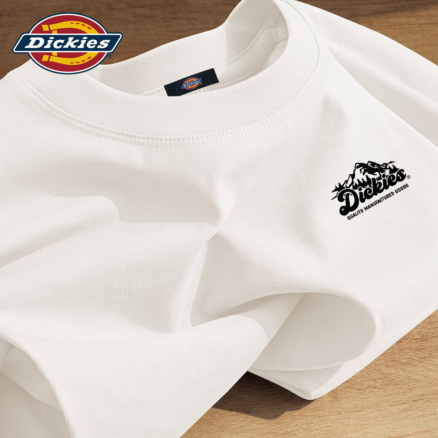 Dickies白色短袖T恤男青少年2026夏季新款印花上衣潮流百搭衣服男