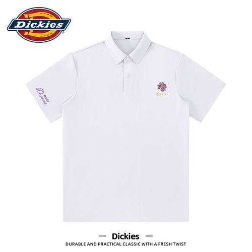 Dickies短袖POLO衫男夏季T恤冰丝凉感速干半袖衣服男士商务休闲装