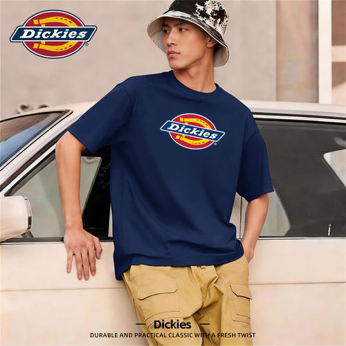 Dickies藏青色纯棉短袖T恤