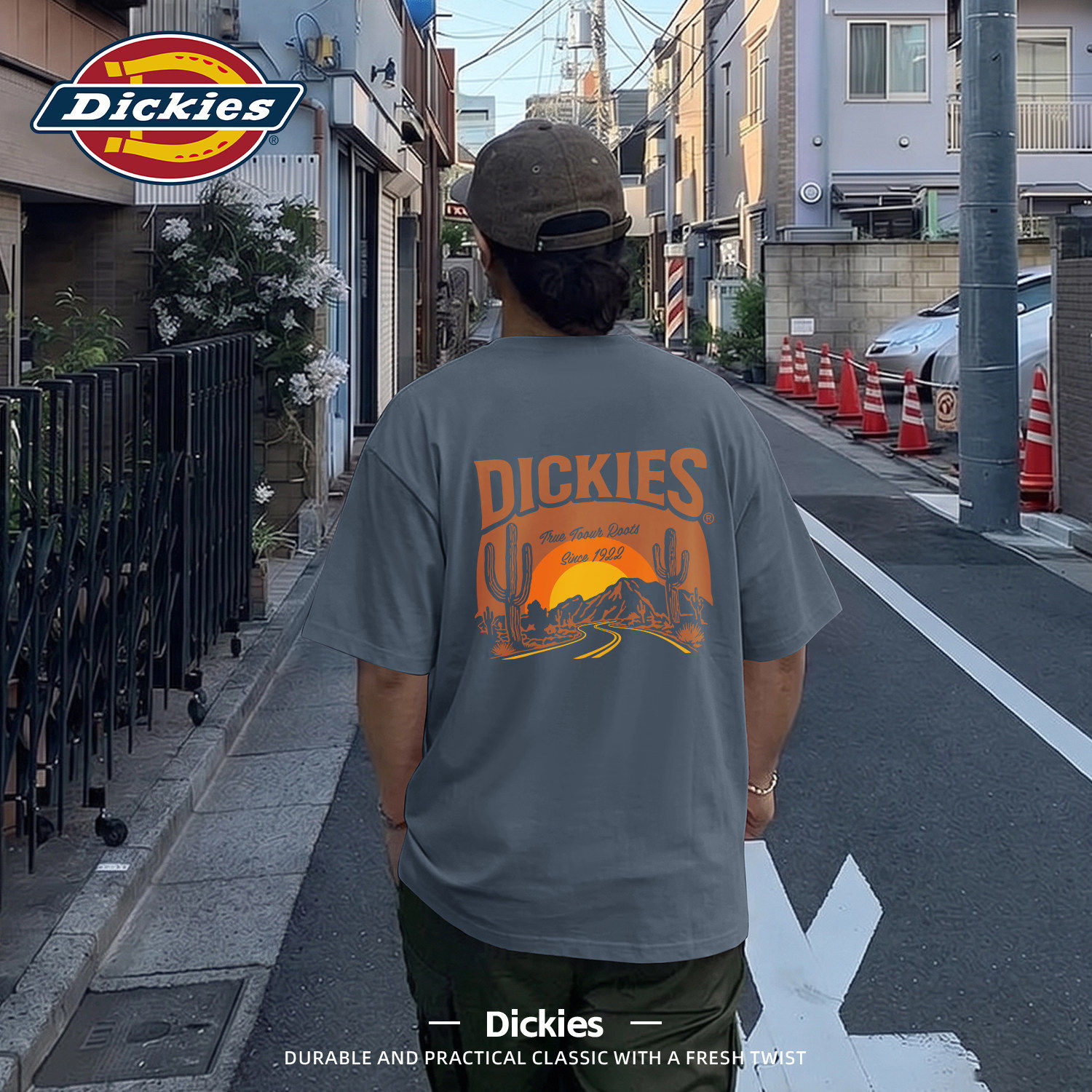 Dickies青少年男款短袖T恤2026新款夏季纯棉上衣学生圆领夏装半袖