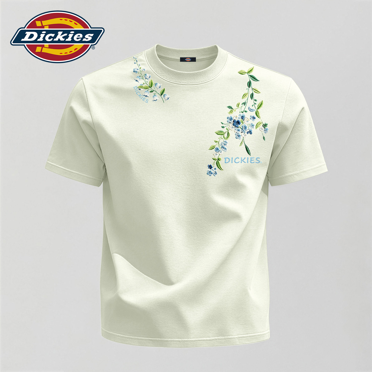 Dickies纯棉印花短袖T恤男士重磅设计感夏季新款上衣男生宽松衣服