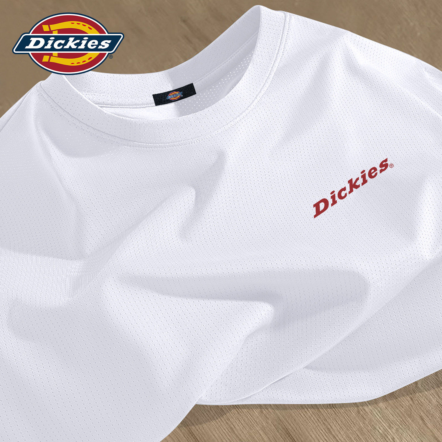 Dickies冰丝薄款短袖T恤男款青少年2026新款夏季学生速干半袖衣服