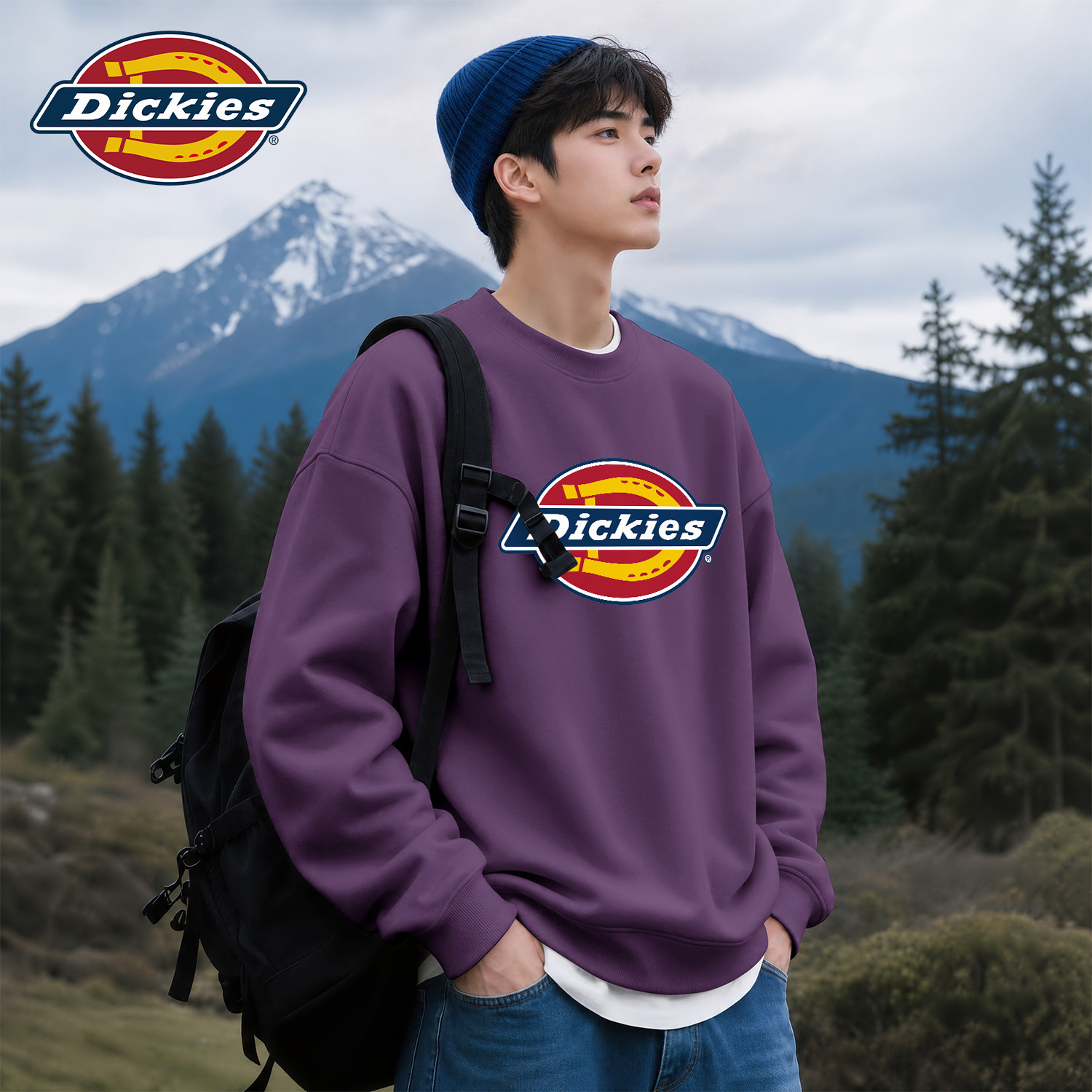 Dickies春秋款套头卫衣男款青少年潮流美式重磅衣服2026秋季新款