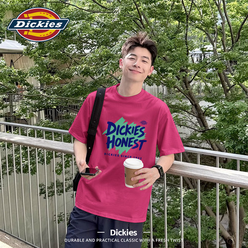 Dickies美式重磅纯棉短袖t恤男夏季宽松潮流百搭上衣男青少年半袖