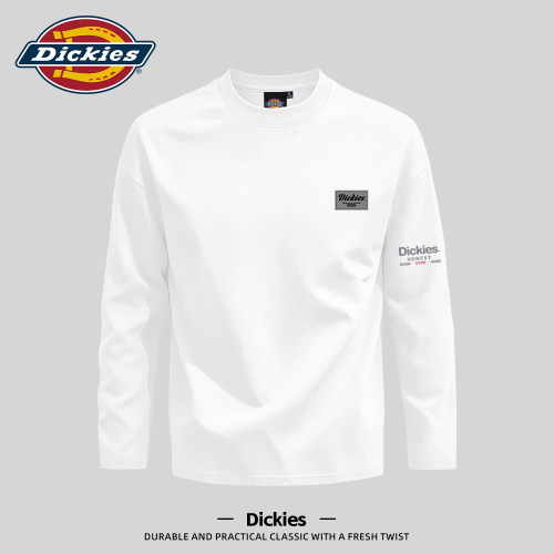 Dickies白色纯棉长袖T恤男2026秋季新款美式潮牌休闲舒适打底上衣