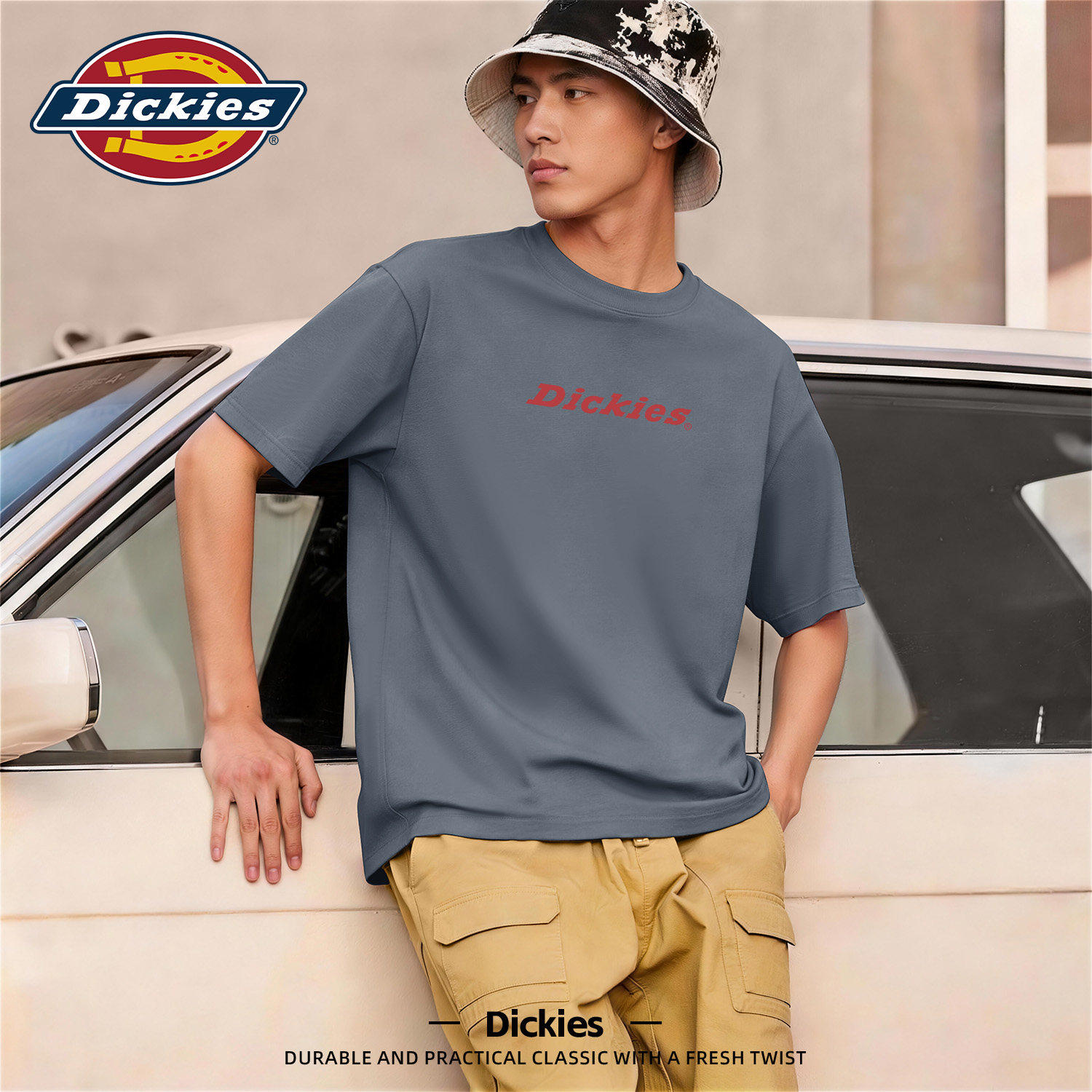Dickies纯棉短袖t恤男女款美式2026夏季新款男生潮流体恤宽松半袖
