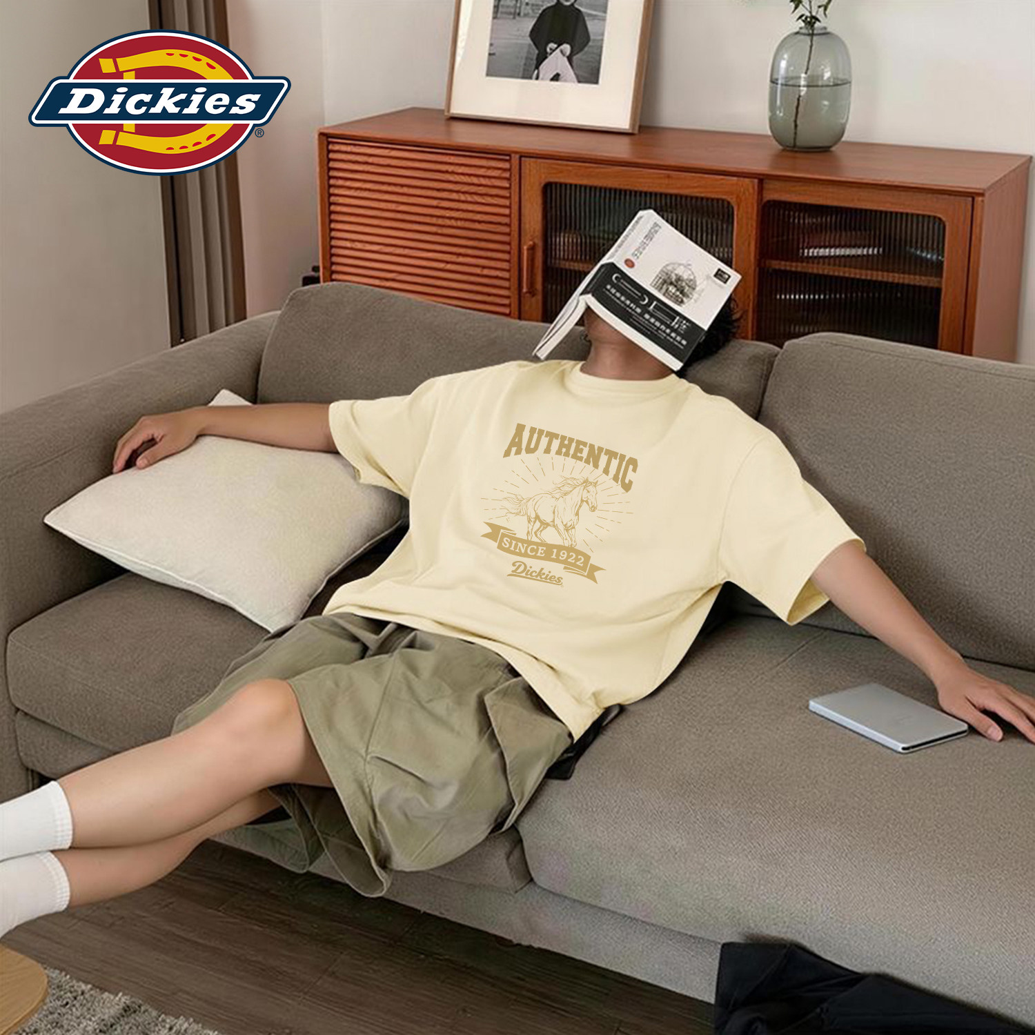Dickies美式潮流短袖T恤男款重磅纯棉休闲半袖夏季男生大码上衣服