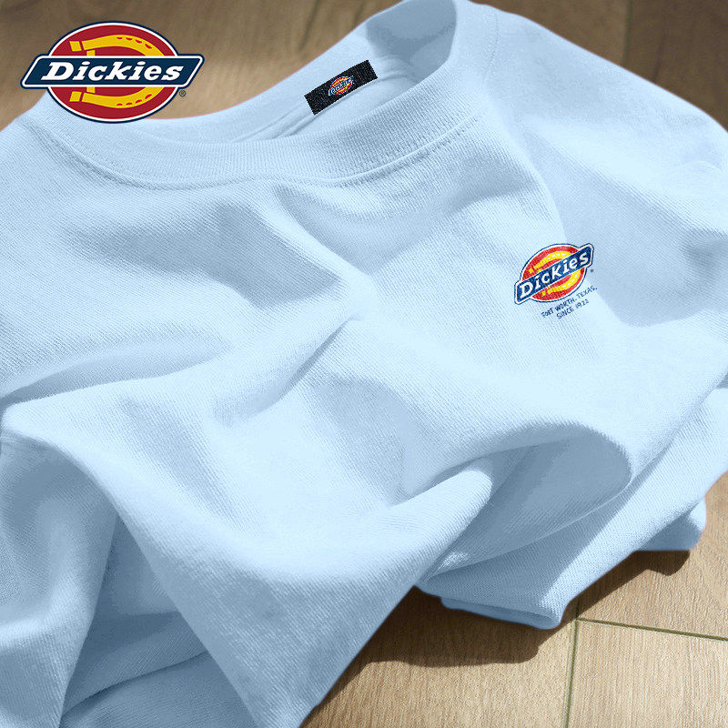 Dickies青少年纯棉短袖T恤男款2026新款夏季潮流宽松大码打底衫男