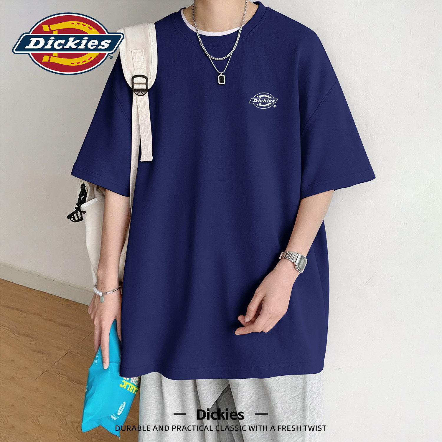 Dickies青少年短袖T恤男款夏季2026新款今年流行衣服男生夏装半袖