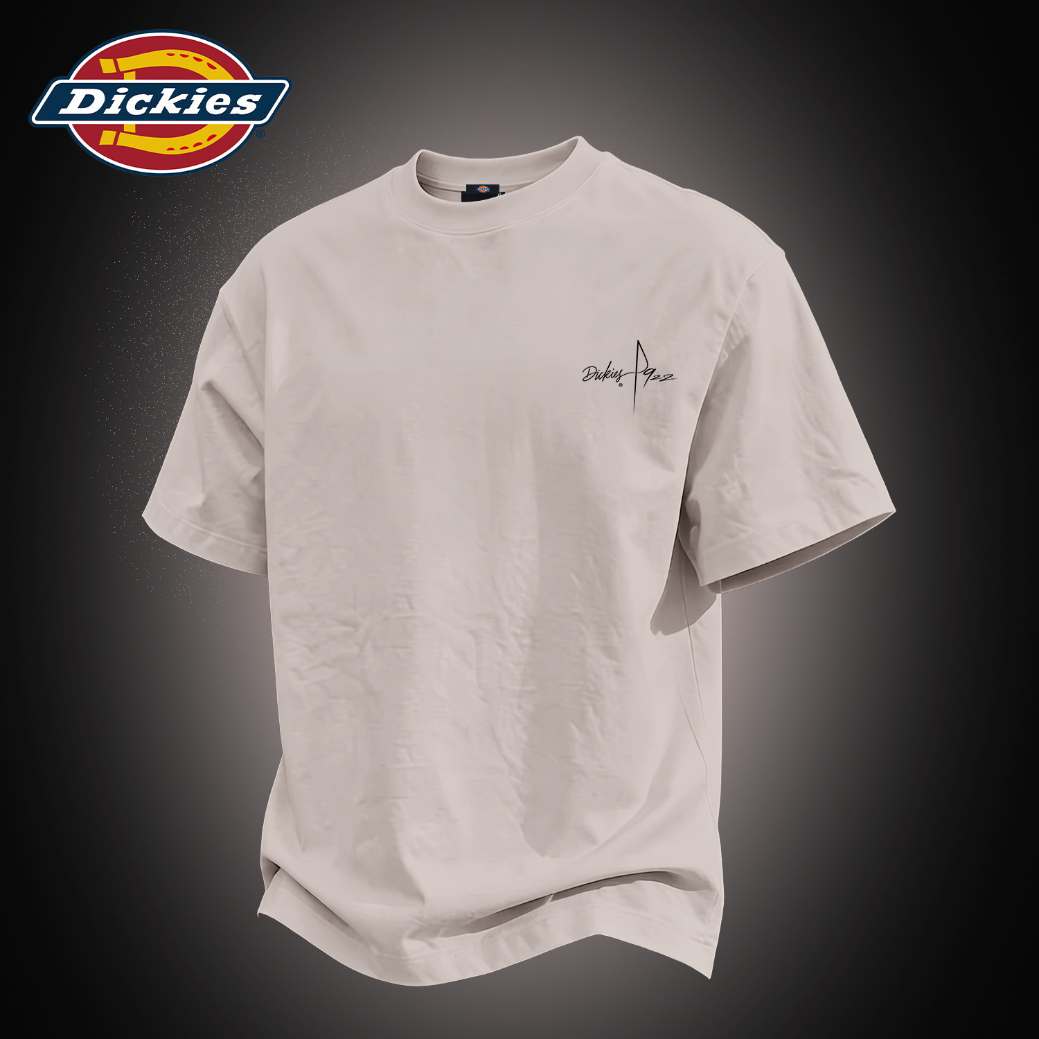 Dickies重磅纯棉短袖T恤男潮流时尚男士夏装五分袖半袖衣服男上衣