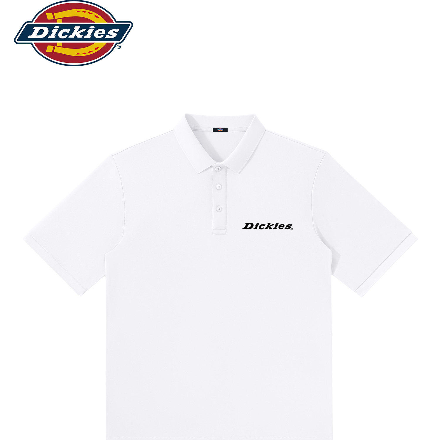 Dickies男生短袖polo衫2026新款青少年夏季翻领透气上衣男生t恤